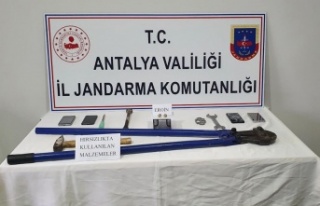 Hırsızlıktan aranan şahıslar üzerlerinde uyuşturucuyla...