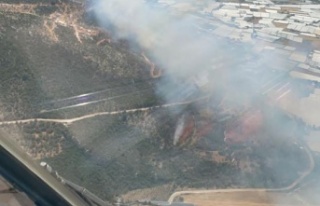 Kaş’ta çıkan orman yangını kısman kontrol...