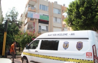 Ölüm arkadaşını ziyarete geldiği, binada yakaladı