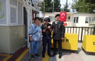 Özel birey için temsili askerlik töreni düzenlendi