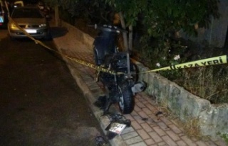 Tartıştığı babasının motosikletini yaktı