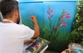 Alanya Belediyesi kente sanatsal dokunuşlar yapıyor