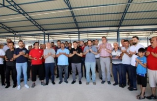 Alanya Belediyesi'nin kapalı hayvan pazarı...