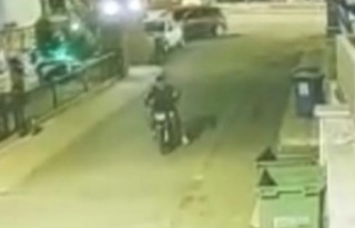 Alanya'da motosiklet hırsızı kameraya böyle...