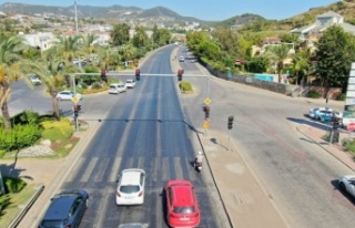 Alanya’da drone destekli trafik denetimi