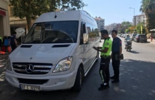Alanya’da servis araçlarına sıkı denetim