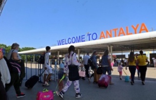 Antalya’yı hava yoluyla ziyaret eden turist sayısı...