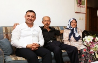 Başkan Yücel'den şehit ailesine bayram ziyareti