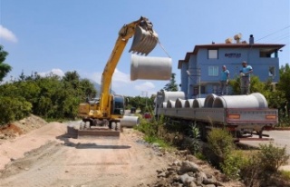 Alanya Belediyesi alt yapı çalışmalarını sürdürüyor