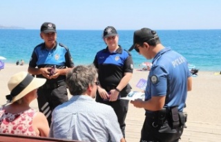 Antalya polisinden, sahilde boğulma ve güvenlik...