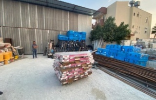 Manavgat'ta inşaat şantiyesinden 1 milyon liralık...