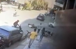 Motosikletli genci ölüme sürükleyen kaza kamerada