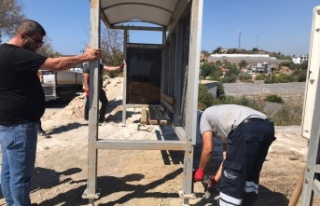 Alanya'da kırsal mahallelere otobüs durağı