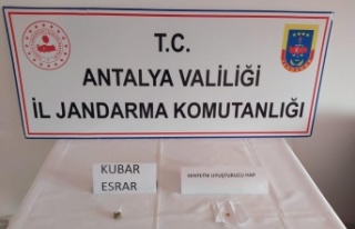 Alanya'da şüphe üzerine aranan valizden uyuşturucu...