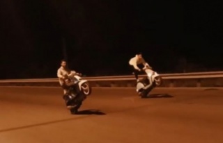 Gençlerin ölüme davetiye çıkaran tek teker yarışı