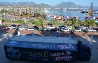 Sinema Tırına Manavgat ve Alanya’da yoğun ilgi