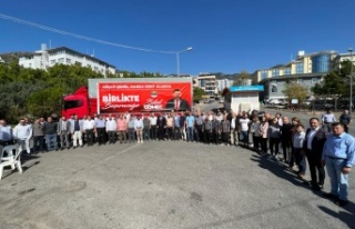 ALTSO Başkan Adayı Gömeç hal esnafı ve komisyoncularla...