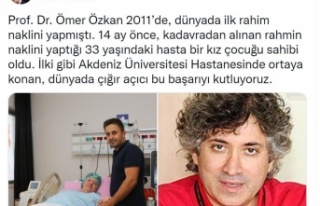 Bakan Koca’dan Prof. Dr. Ömer Özkan'a övgü