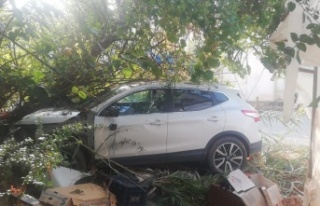 Gazipaşa'da ağaca çarpan otomobilin sürücüsü...