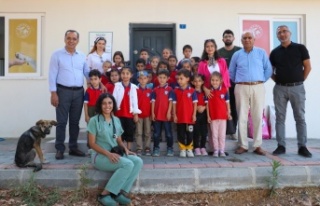 Öğrencilerden sevimli dostlara farkındalık ziyareti