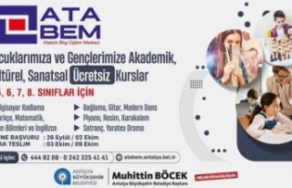 Alanya ATABEM’de kayıtlar devam ediyor 