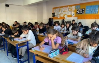 Alanya Belediyesi'nin düzenlediği ALBAP sınavında...