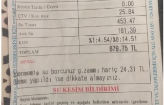 Alanya'da vatandaşın su faturası isyanı