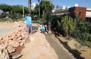 Alanya'da yaklaşan kış öncesi altyapı çalışmaları...