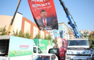 ALTSO başkan adaylarından afişli gövde gösterisi