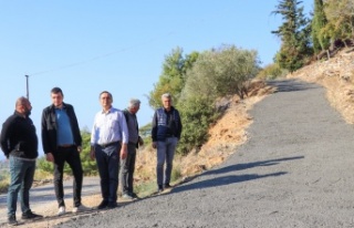 Karalar'ın beton yolları tamamlandı