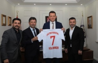 Türkiye Ayak Tenisi Federasyonu’ndan Kaymakam Ürkmezer'e...