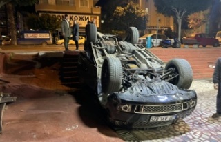 Alanya'da viteste unutulan lüks cip devrildi