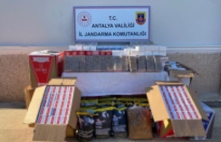Antalya'da jandarmadan kaçak tütün operasyonu