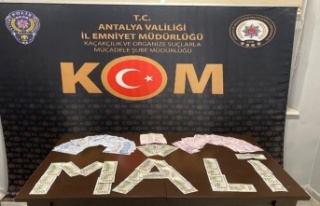 Antalya'da sahte para ile esnafı dolandıran...