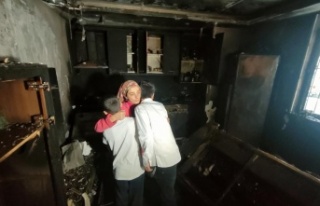 İşe giden anne, dönüşte evini yanmış halde...