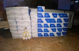 Antalya’da yüklü miktarda gümrük kaçağı makaron...