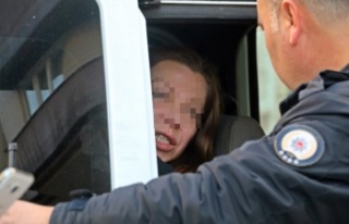 Rus kadın çıldırdı, ortalık savaş alanına,...