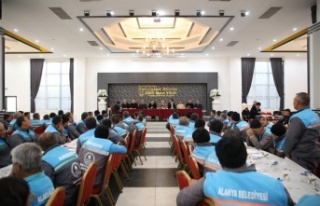 Başkan Yücel Konaklı'da önce personel sonra...