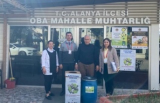 Alanya’da bitkisel atık yağları merkez muhtarlık...