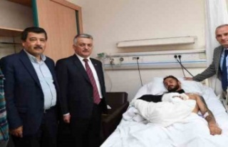 Vali Yazıcı'dan kazada yaralanan Kestelsporlu...