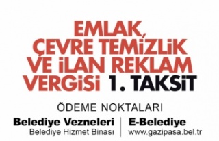 Emlak vergisi 1.taksit için son tarih 31 Mayıs