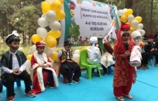 Alanya’da minikler 10. yıl etkinliğinde eğlendi