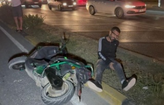 Kazada yaralanan ehliyetsiz motosiklet sürücüsüne...