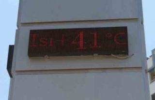 Termometreler 41 dereceyi gördü, sıcaktan bunalan...