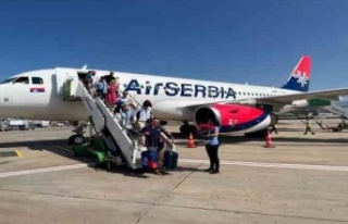 Yılın ilk Sırp turist kafilesi Gazipaşa-Alanya...