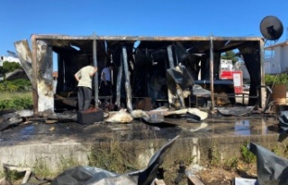 Antalya’da otel personelinin kaldığı yangında...