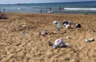 Halk plajındaki çöpleri gören plaj işletmecisi...