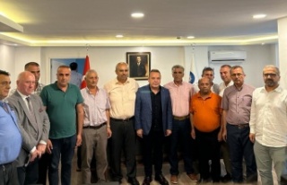 Yılmaz, Böcek'le ulaşım esnafının sorunlarını...