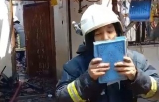 İtfaiye erinin Kur'an-ı Kerim mutluluğu