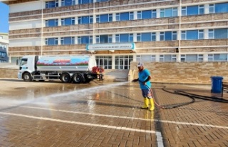 Alanya Belediyesi'nden okullara temizlik desteği